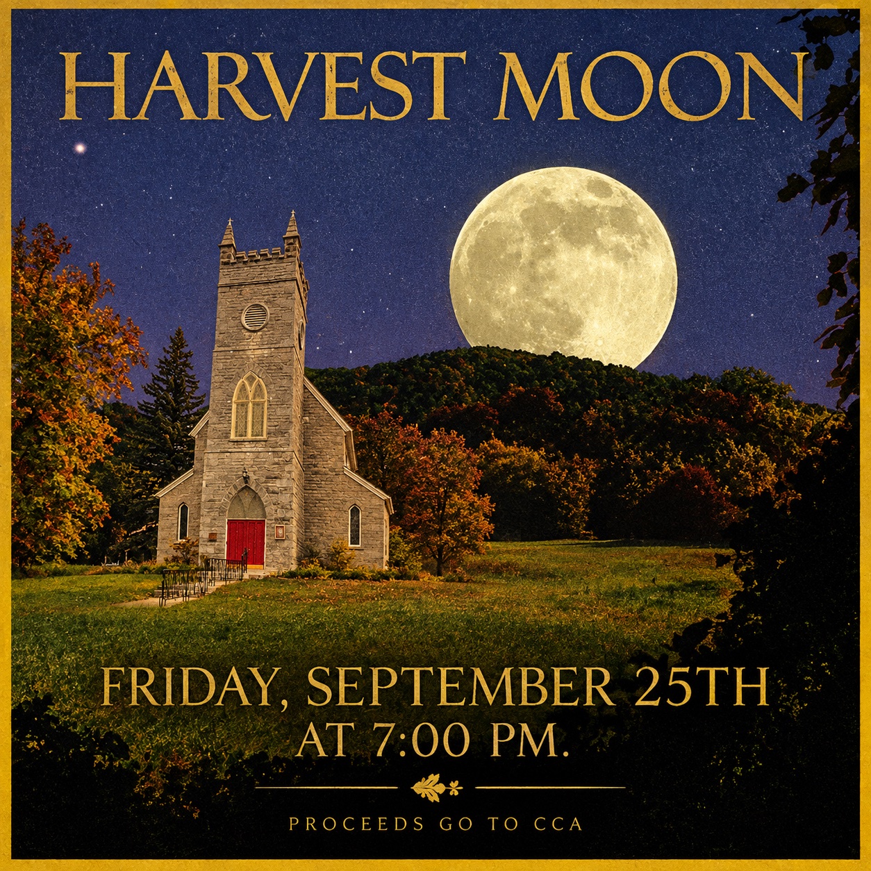 Harvest Moon concert poster